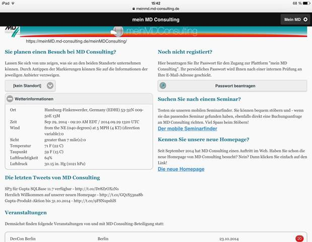 meinMDConsulting_Screenshot