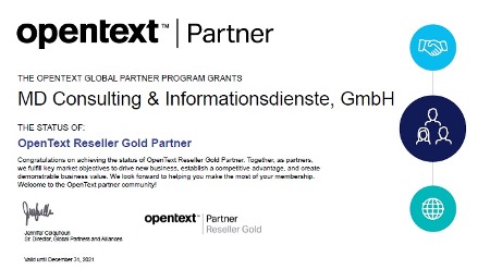 MD-Consulting-Gupta-OpenText-Gold-Partner-Partnerschaft-Certificate-Zertifikat-Support-Team-Developer-SQLBase-Report-Builder-TDMobile-Brava-Zusammenarbeit